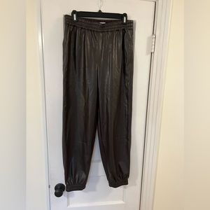 Vegan leather Babaton pants from aritzia